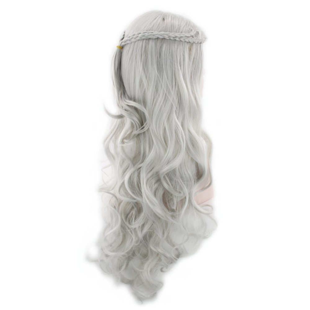 Women Gray Long Wigs - Picture 3 of 4